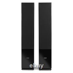 Fenton SHF80B Black Tower Speakers Passive Home Theatre Floorstanding Hi-Fi