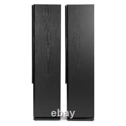 Fenton SHF80B Black Tower Speakers Passive Home Theatre Floorstanding Hi-Fi