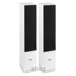 Fenton SHF80W HiFi Tower Speakers Set with AV440 Bluetooth Amplifier White