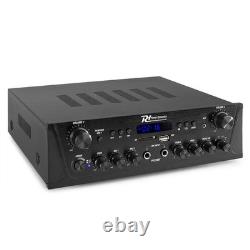 Fenton SHF80W Tower Speakers & PV220BT Bluetooth Amplifier, Hi-Fi System