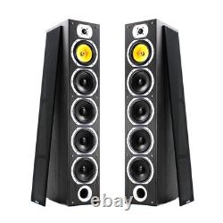 Fenton SHFT57B Tower Speakers 600W Floor Standing HiFi Woofer Set Black