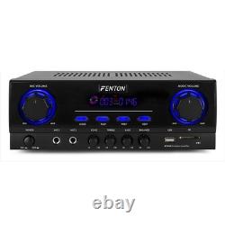 Fenton SHFT60B Tower Speaker System with Bluetooth AV440 Amplifier Home Audio