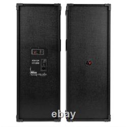 Fenton SPK210 2x10 Active Bluetooth Party Speaker Set Home DJ Starter Package