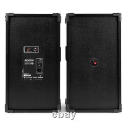 Fenton SPK-110 10 Active Bluetooth Party Speaker Set Home DJ Starter Package