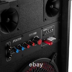 Fenton SPK-110 10 Active Bluetooth Party Speaker Set Home DJ Starter Package