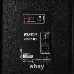Fenton SPK-110 10 Active Bluetooth Party Speaker Set Home DJ Starter Package