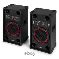 Fenton SPK-110 10 Active Bluetooth Party Speaker Set Home DJ Starter Package