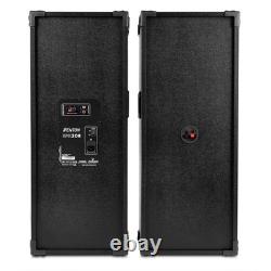Fenton SPK-208 2x8 Active Bluetooth Party Speaker Set Home DJ Starter Package