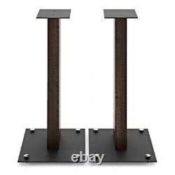 Fisual 91S-6 Deluxe Floor Standing Speaker Stands 57.5cm (Pair) Walnut