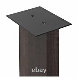 Fisual 91S-6 Deluxe Floor Standing Speaker Stands 57.5cm (Pair) Walnut