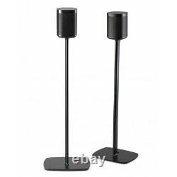 Flexson Floor Speaker Stand for Sonos One, One SL and Play1 Black Pair
