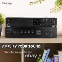 Floor Standing HiFi Tower Speaker System and Bluetooth Amplifier SHF80B Black