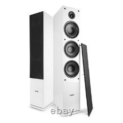 Floor Standing HiFi Tower Speaker System and Bluetooth Amplifier SHF80W White