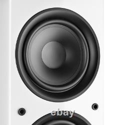 Floor Standing HiFi Tower Speaker System and Bluetooth Amplifier SHF80W White