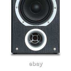 Floor Standing HiFi Tower Speaker System and Bluetooth Amplifier SHFT57B Black