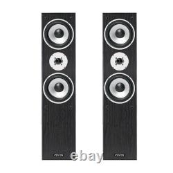 Floor Standing HiFi Tower Speaker System and Bluetooth Amplifier SHFT60B Black
