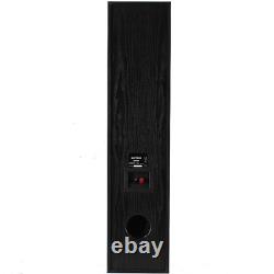 Floor Standing HiFi Tower Speaker System and Bluetooth Amplifier SHFT60B Black