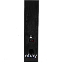 Floor Standing HiFi Tower Speaker System and Bluetooth Amplifier SHFT60B Black