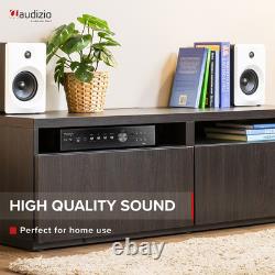 Floor Standing HiFi Tower Speaker System and Bluetooth Amplifier SHFT60B Black