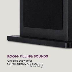 Floor-Standing Speakers Bluetooth USB Hi Fi Stereo System 120 W USB Black