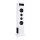 Floor-Standing Speakers Bluetooth USB Hi Fi Stereo System 120 W USB White