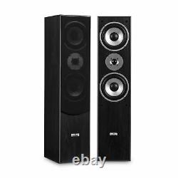 Floor-Standing Speakers Hi Fi Party DJ 3 Way Stereo Sound System 350 W Black