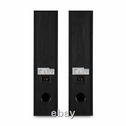 Floor-Standing Speakers Hi Fi Party DJ 3 Way Stereo Sound System 350 W Black