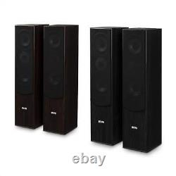 Floor-Standing Speakers Hi Fi Party DJ 3 Way Stereo Sound System 350 W Black