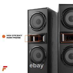 Floor Standing Tower Speakers for Home HiFi Stereo, Dual 6.5 Woofers, SHF700B