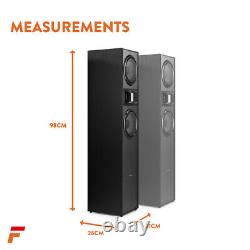 Floor Standing Tower Speakers for Home HiFi Stereo, Dual 6.5 Woofers, SHF700B