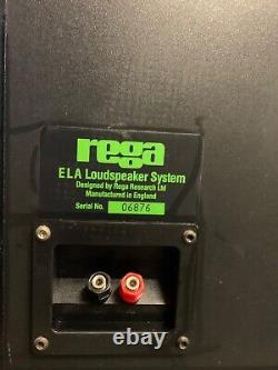 Floor standing speakers British Made Rega Ela Loudspeaker System Vintage