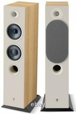 Focal Chora 816 Speakers PAIR Light Wood Floor Standing Loudspeakers