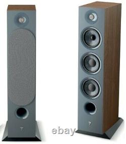 Focal Chora 826 Speakers Dark Wood Floor Standing Large Tall Tower