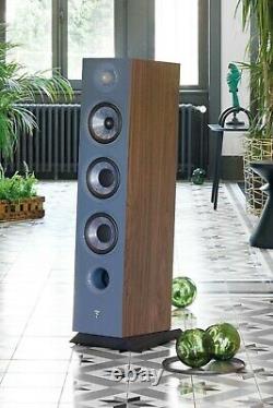 Focal Chora 826 Speakers Dark Wood Floor Standing Large Tall Tower