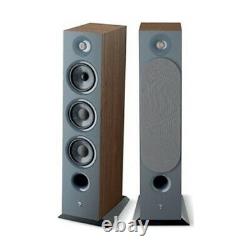 Focal Chora 826 Speakers Dark Wood Floor Standing Large Tall Tower