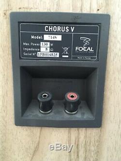 Focal Chorus 714V Floor Standing Speakers In Light Walnut