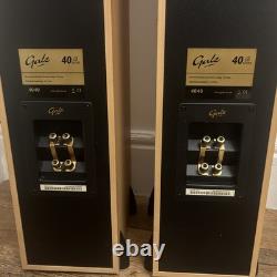 Gale 4040 Series Pair High-Fidelity Floor Standing Beech Speakers