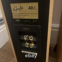 Gale 4040 Series Pair High-Fidelity Floor Standing Beech Speakers