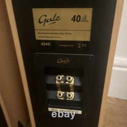 Gale 4040 Series Pair High-Fidelity Floor Standing Beech Speakers