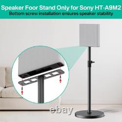 Heavy-Duty Floor Speaker Stands Pair for Sony HT-A9M2 Stand Height Adjustable