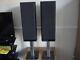 Heco GT 502 180watt speakers stand mount floor standing piano black gloss
