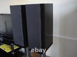 Heco GT 502 180watt speakers stand mount floor standing piano black gloss