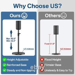 Height Adjustable Floor Speaker Stands Pair for Sony SA-RS5 Speaker Stands Hea