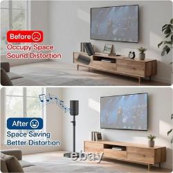 Height Adjustable Floor Speaker Stands Pair for Sony SA-RS5 Speaker Stands Hea