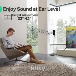 Height Adjustable Speaker Stands (Slideconnect) Floor Stands for Bose Surround