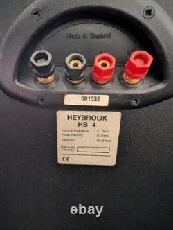 Heybrook HB4 Floor Standing Speakers Black Excellent Condition
