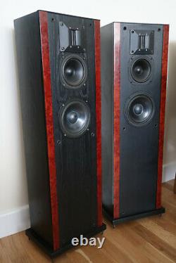 Heybrook Sextet Floor Standing Speakers Black And Walnut A Rare British Classic