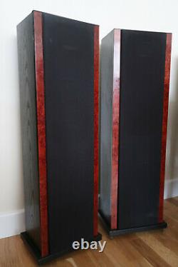 Heybrook Sextet Floor Standing Speakers Black And Walnut A Rare British Classic