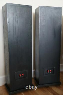 Heybrook Sextet Floor Standing Speakers Black And Walnut A Rare British Classic