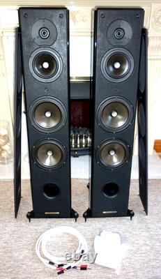 High End Sonus Faber Domus Grand Piano Speakers -Made in Italy- Free Chord wires